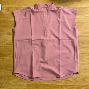 Figs chalk pink XS Rafaela scrub top, new w/o tag